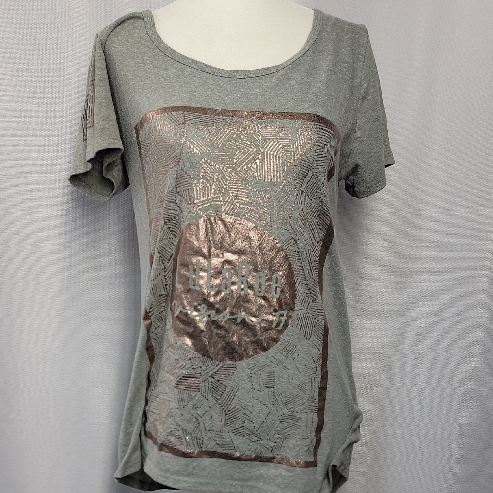 Gray Graphic Women's Top